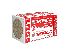 Утеплитель ISOROC Ультралайт 50х600х1200 (плотность 33 кг/м3) 5.76м2