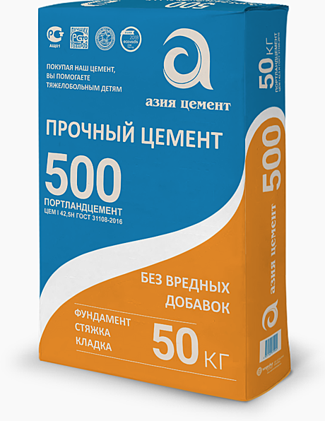 ЦЕМЕНТ АЗИЯ CLASSIC 500, 50 КГ