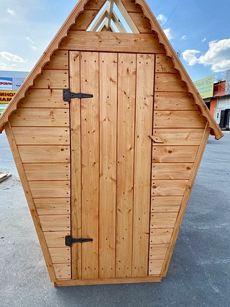 Туалет деревянный ромб 110x150 см.