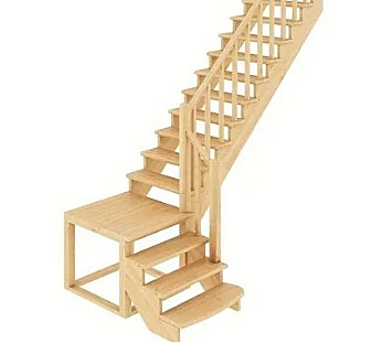 Элементы деревянных лестниц